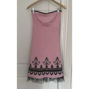 Charlotte Russe baby pink strapless dress Sz. 5 junior